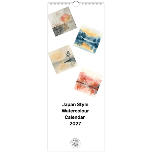 2027 Japan Style Watercolour Wall Calendar – Personalised Artistic Design