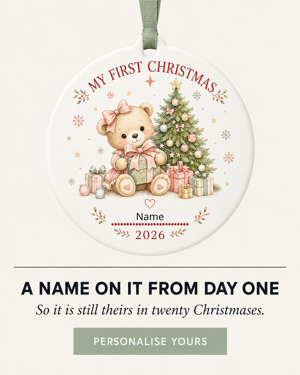 How to Personalise a 'My First Christmas' Bauble: Names, Designs and What to Expect