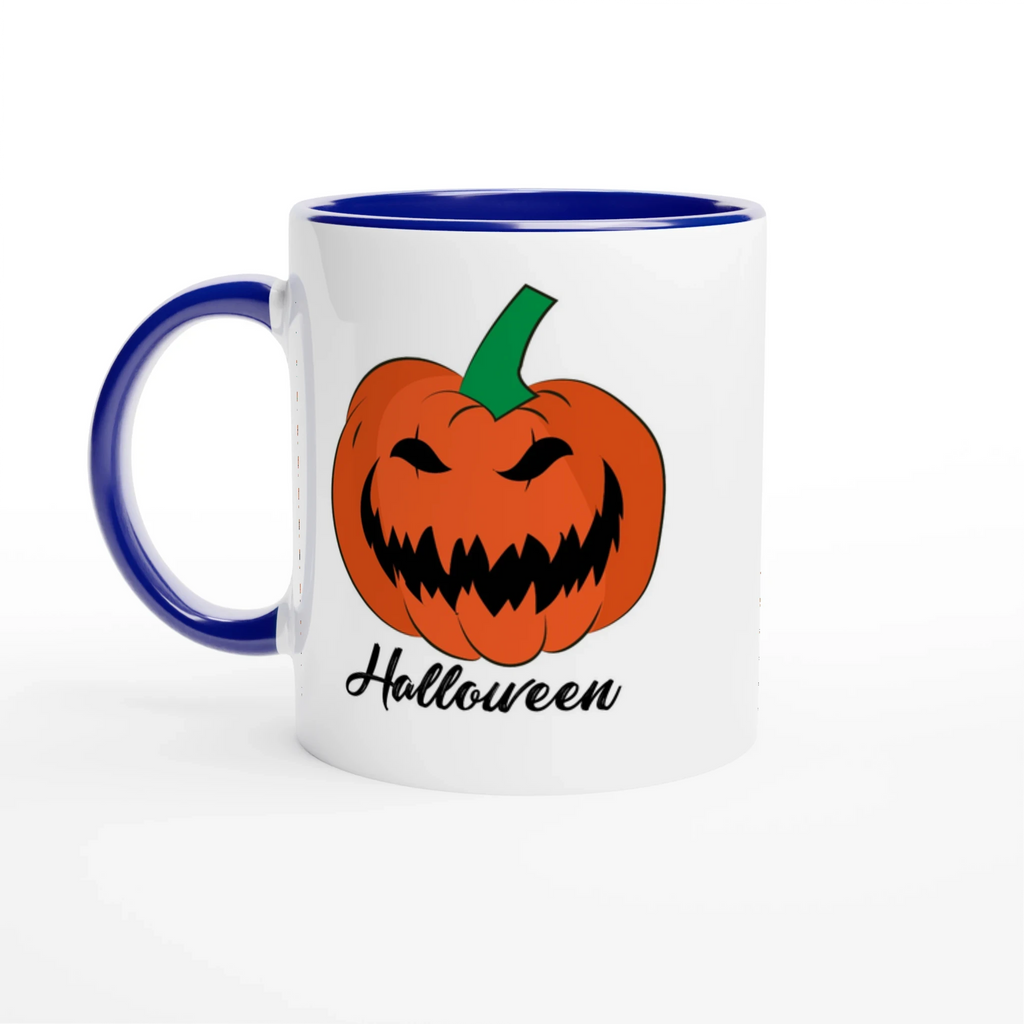 Halloween Pumpkin Ceramic Mug – Festive 11oz Drinkware