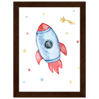 Love You to the Moon and Back Framed Poster – Nursery & Kids Room Decor