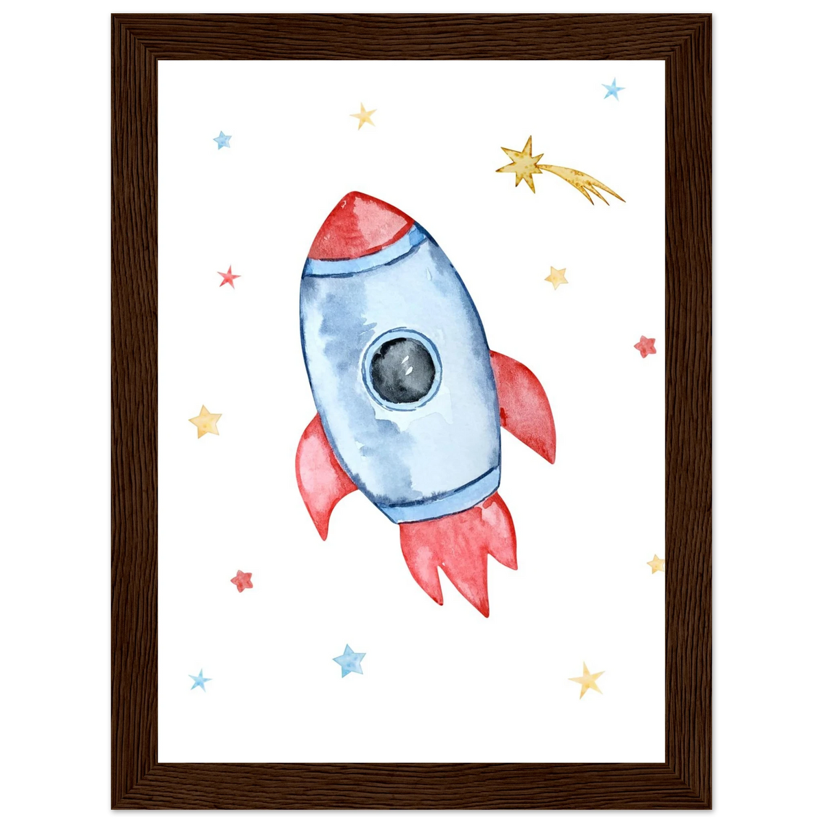 Love You to the Moon and Back Framed Poster – Nursery & Kids Room Decor