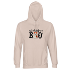 Hey Boo Halloween Unisex Hoodie – Sustainable Cotton Blend Pullover