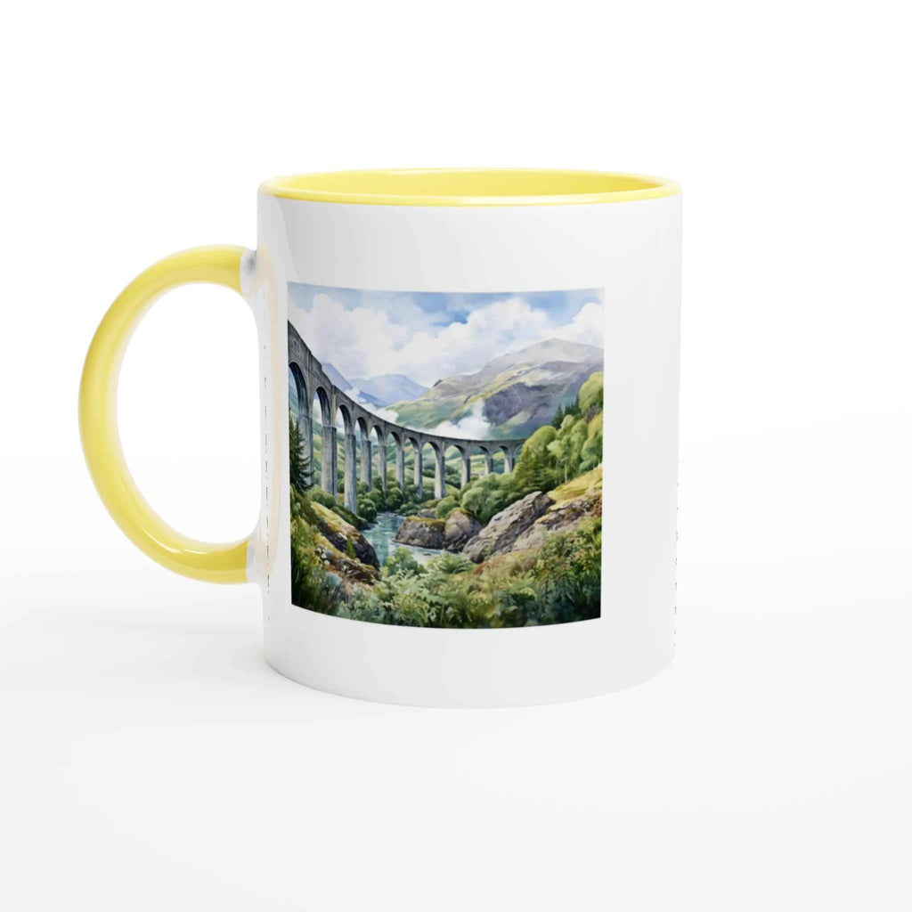 Scotland Watercolour Ceramic Mug – Personalised Scottish Landscape Design