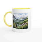 Scotland Watercolour Ceramic Mug – Personalised Scottish Landscape Design