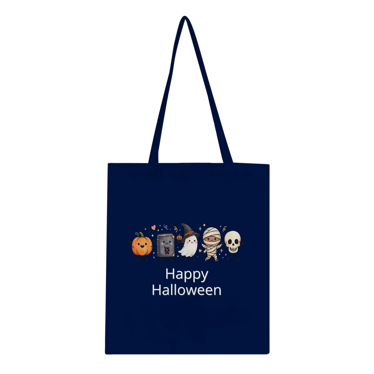 Personalised Cute Halloween Tote Bag - Custom Cotton Shopper