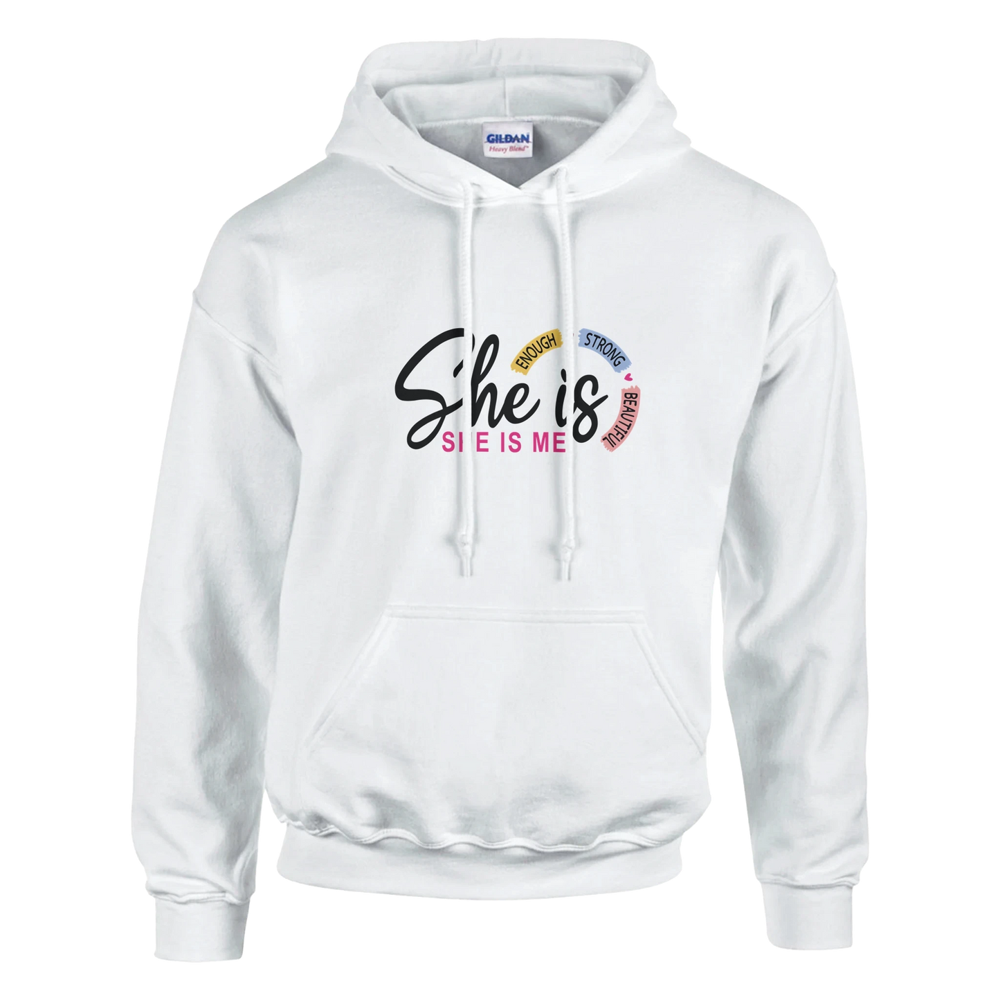 She Is And She Is Me Affirmation Heavy Blend Hoodie