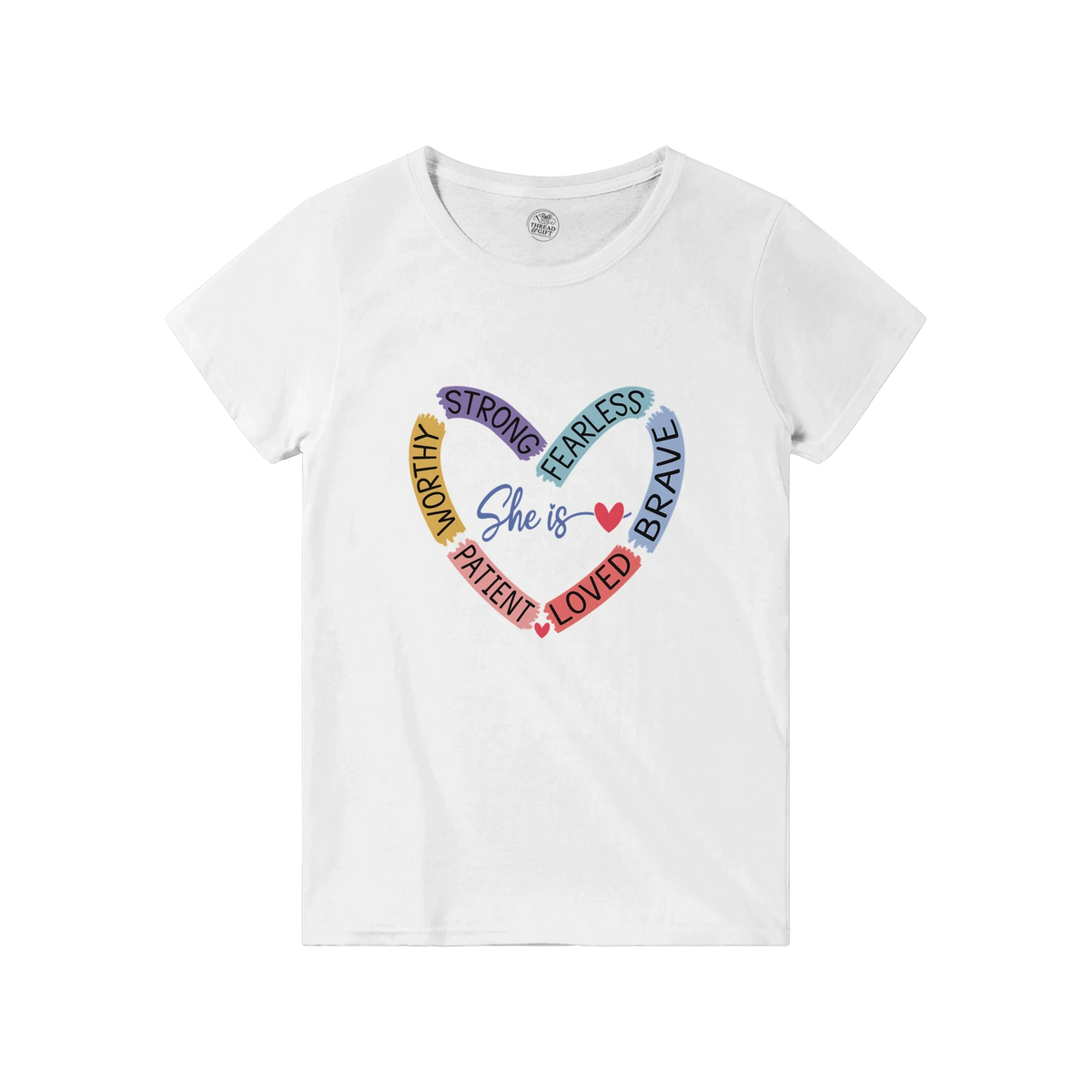 She is Heart Affirmation T-Shirt – Premium Graphic Tee