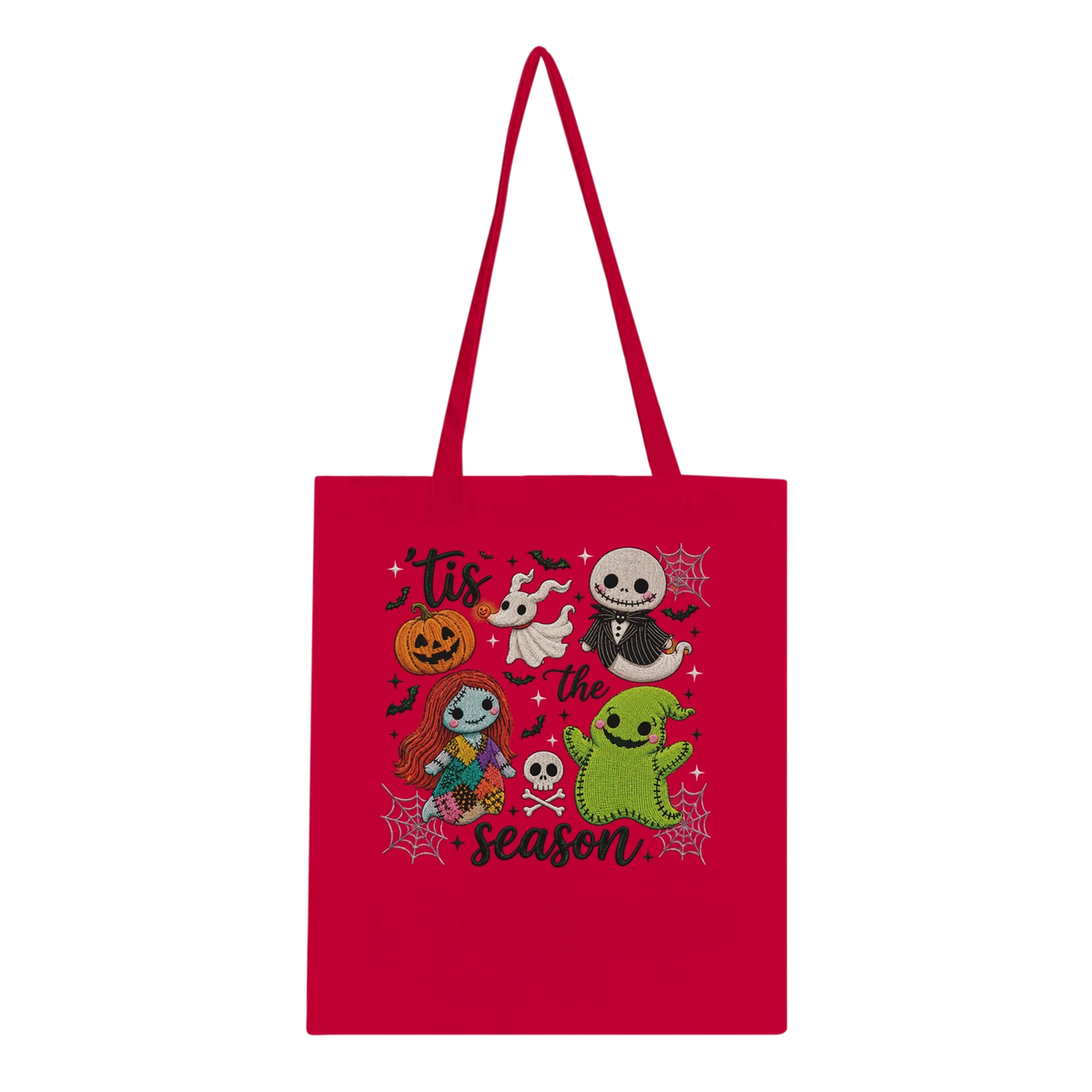 'Tis The Season Nightmare Before Christmas Tote Bag - 100% Cotton Eco-Friendly Shopper