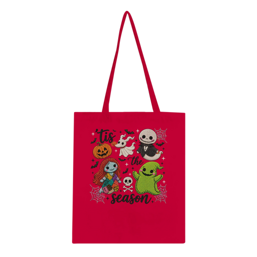 'Tis The Season Nightmare Before Christmas Tote Bag - 100% Cotton Eco-Friendly Shopper