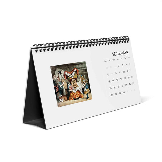 Alice in Wonderland 2027 Desk Calendar — Vintage Nursery Print Simplex