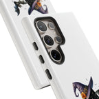 Halloween Witch Initial Phone Case - Letter A Pumpkin, Bat & Potion Cute Fall Phone Cover
