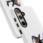 Halloween Witch Initial Phone Case - Letter A Pumpkin, Bat & Potion Cute Fall Phone Cover