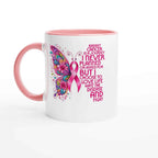 Breast Cancer Awareness Butterfly Ceramic Mug - 11oz Charity Design