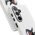 Halloween Witch Initial Phone Case - Letter A Pumpkin, Bat & Potion Cute Fall Phone Cover
