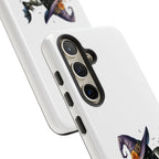 Halloween Witch Initial Phone Case - Letter A Pumpkin, Bat & Potion Cute Fall Phone Cover
