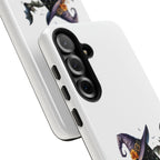 Halloween Witch Initial Phone Case - Letter A Pumpkin, Bat & Potion Cute Fall Phone Cover