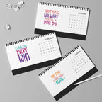 Inspirational Quotes Desk Calendar 2027 — Motivational Monthly Grid