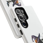 Halloween Witch Initial Phone Case - Letter A Pumpkin, Bat & Potion Cute Fall Phone Cover