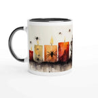 Halloween Ceramic Mug – Three Unique Watercolour Scenes – 11oz