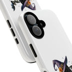 Halloween Witch Initial Phone Case - Letter A Pumpkin, Bat & Potion Cute Fall Phone Cover