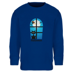 Kids Halloween Window Print Sweatshirt – Soft Cotton Blend Jumper