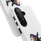 Halloween Witch Initial Phone Case - Letter A Pumpkin, Bat & Potion Cute Fall Phone Cover