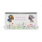 Flower Girl 2027 Desk Calendar — Simplex Spiral Desk Planner