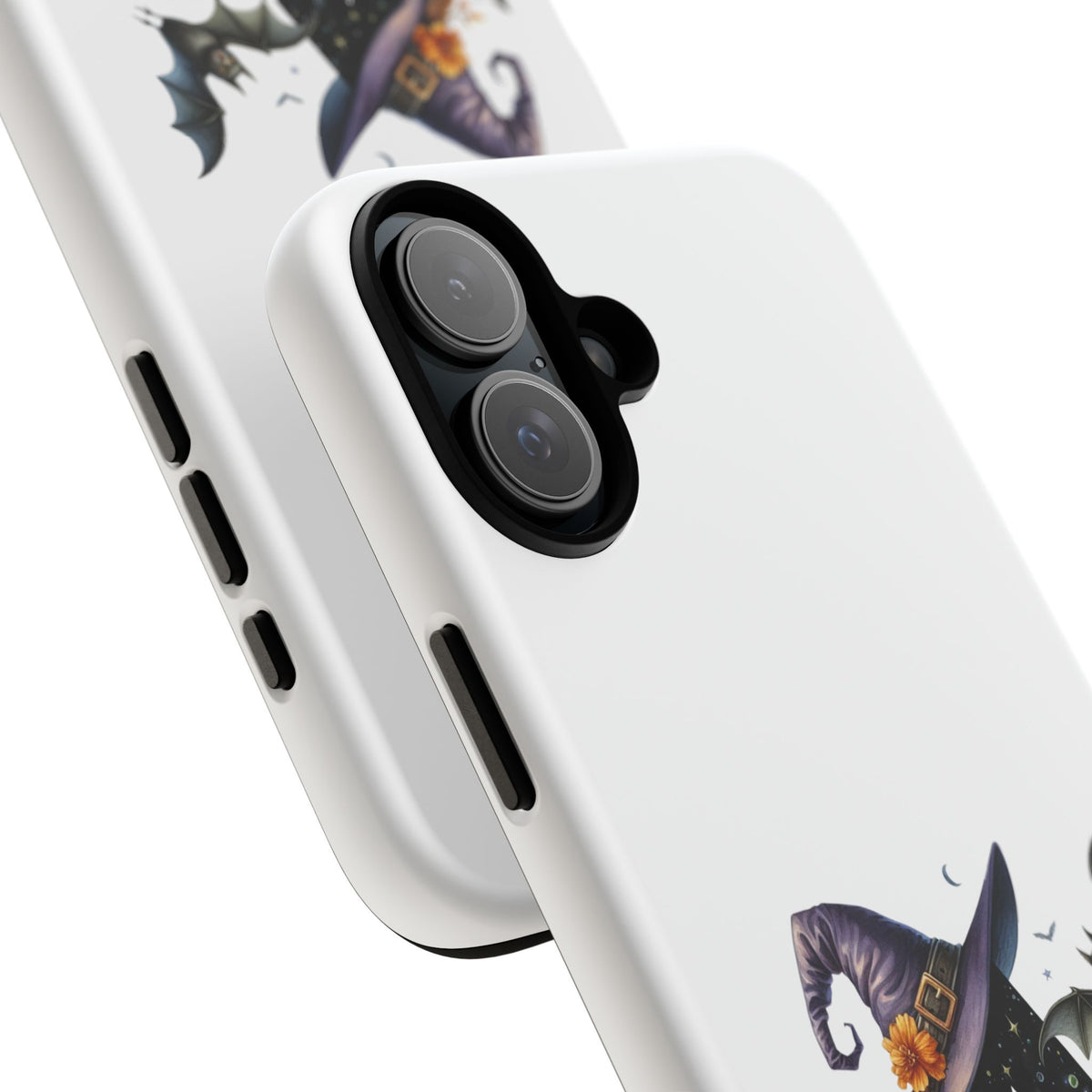 Halloween Witch Initial Phone Case - Letter A Pumpkin, Bat & Potion Cute Fall Phone Cover