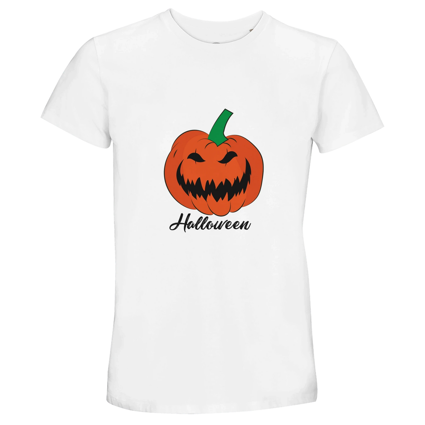 Halloween Pumpkin Unisex Crew Neck T-Shirt - Recycled Cotton