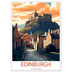 Vintage Style Travel Destination Framed Poster – Premium Wooden Wall Art