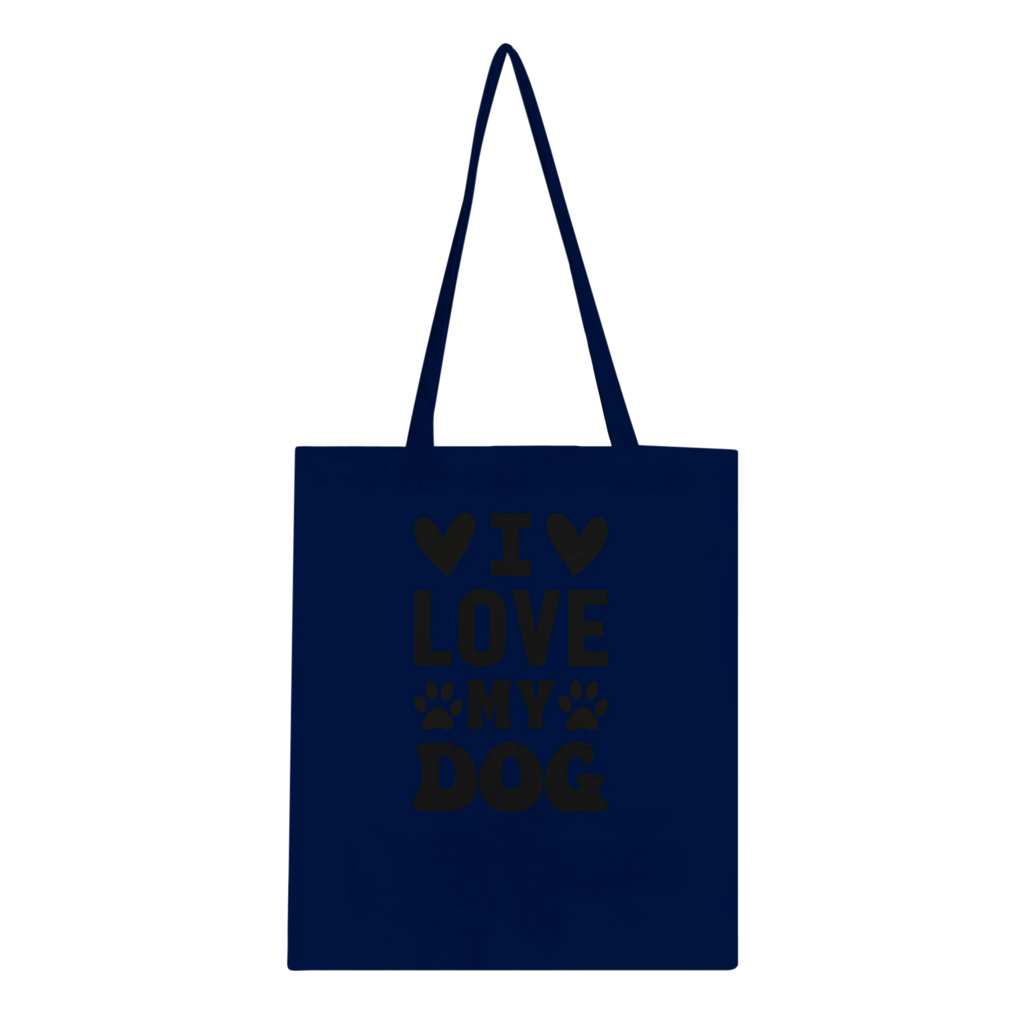 I Love My Dog Cotton Tote Bag – Eco-Friendly Everyday Carry