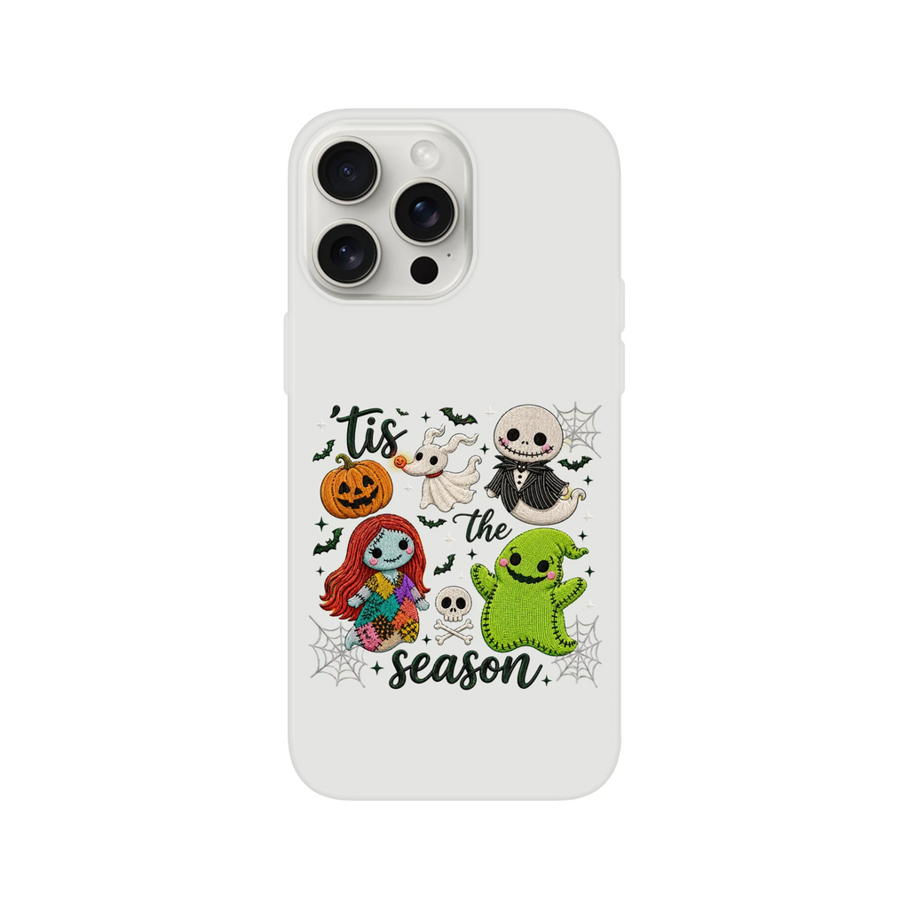 Tis The Season Nightmare Before Christmas Apple Flexi Case - Transparent Protective Shell