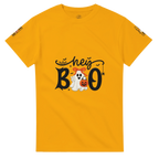 Hey Boo Halloween Graphic T-Shirt – Premium Heavyweight Cotton Tee