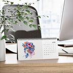 Flower Girl 2027 Desk Calendar — Simplex Spiral Desk Planner