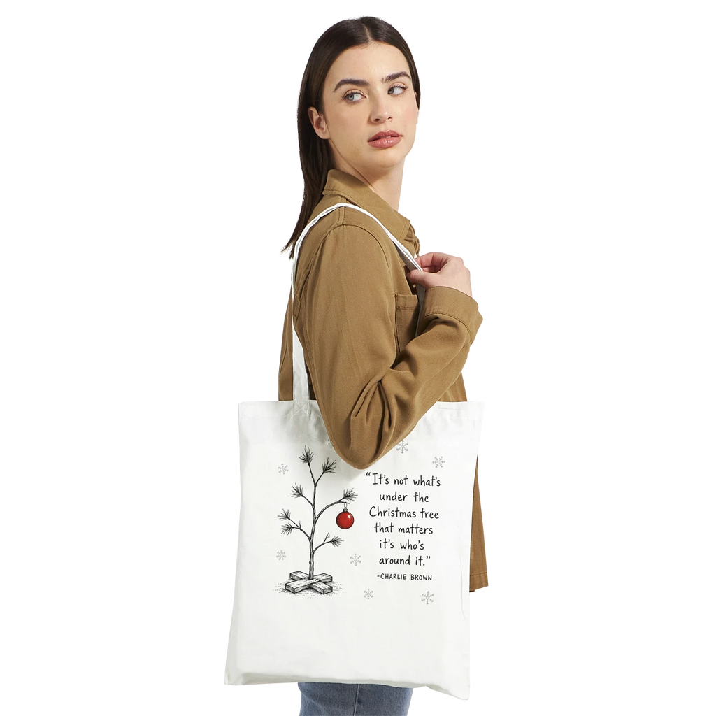 It's Not What's Under The Christmas Tree But Who Is Around It Tote Bag – Cotton Eco-Friendly Shopper