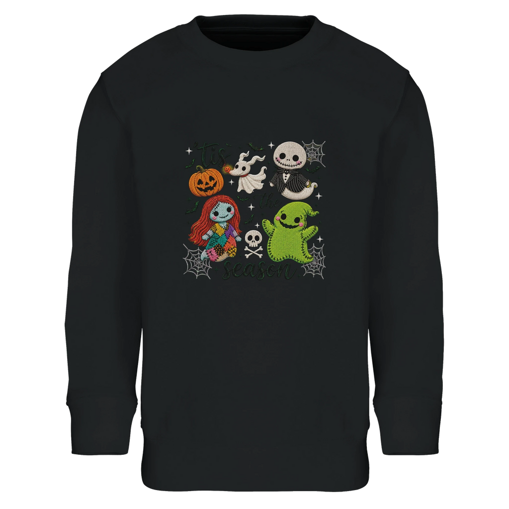 Tis The Season Nightmare Before Christmas Kids Sweatshirt - Cotton Blend