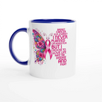 Breast Cancer Awareness Butterfly Ceramic Mug - 11oz Charity Design
