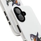 Halloween Witch Initial Phone Case - Letter A Pumpkin, Bat & Potion Cute Fall Phone Cover