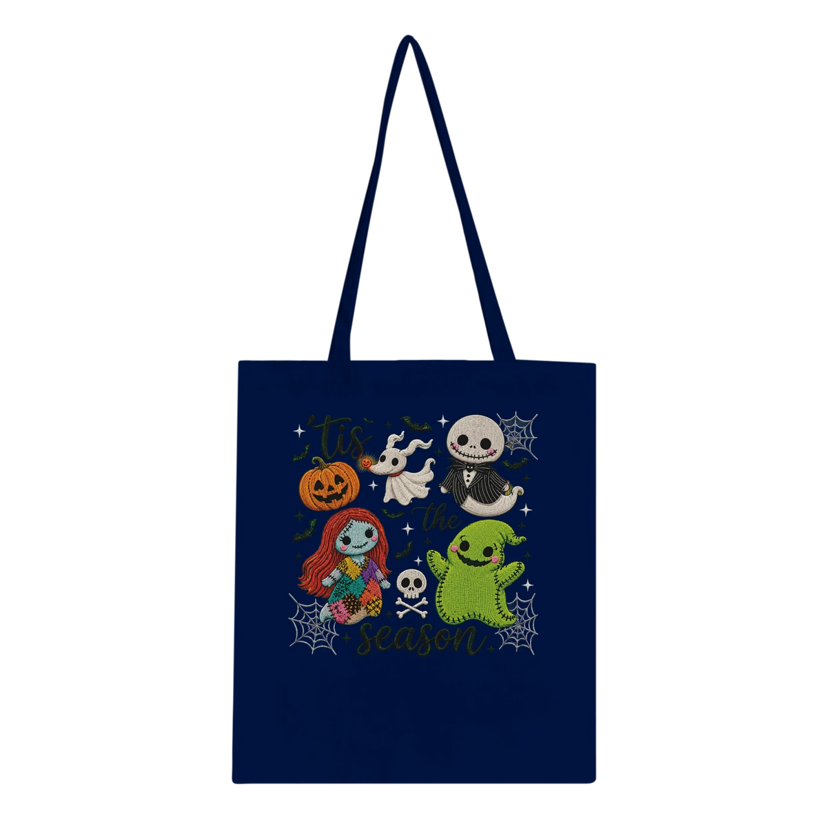 'Tis The Season Nightmare Before Christmas Tote Bag - 100% Cotton Eco-Friendly Shopper