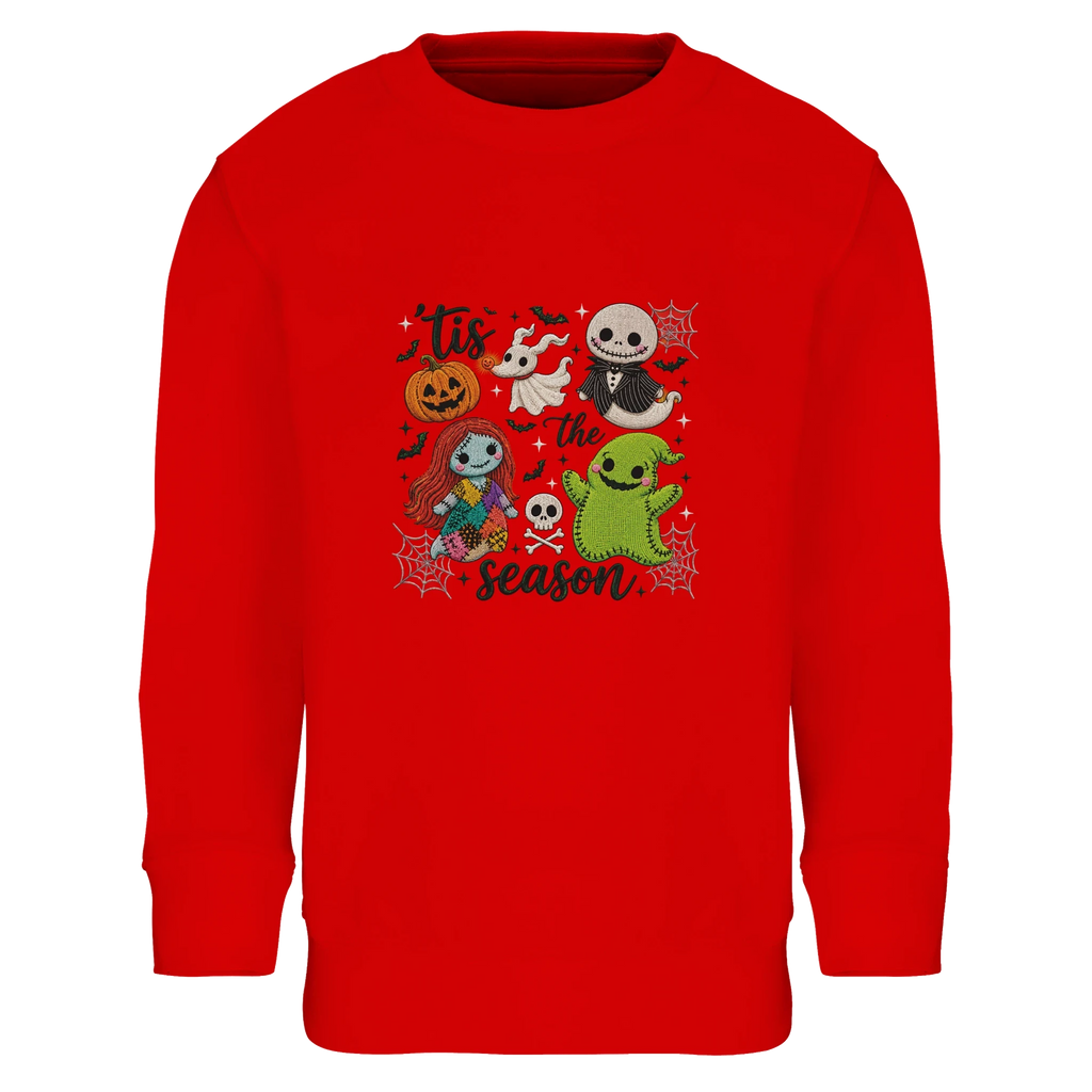 Tis The Season Nightmare Before Christmas Kids Sweatshirt - Cotton Blend