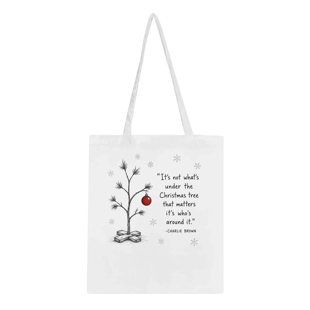 It's Not What's Under The Christmas Tree But Who Is Around It Tote Bag – Cotton Eco-Friendly Shopper