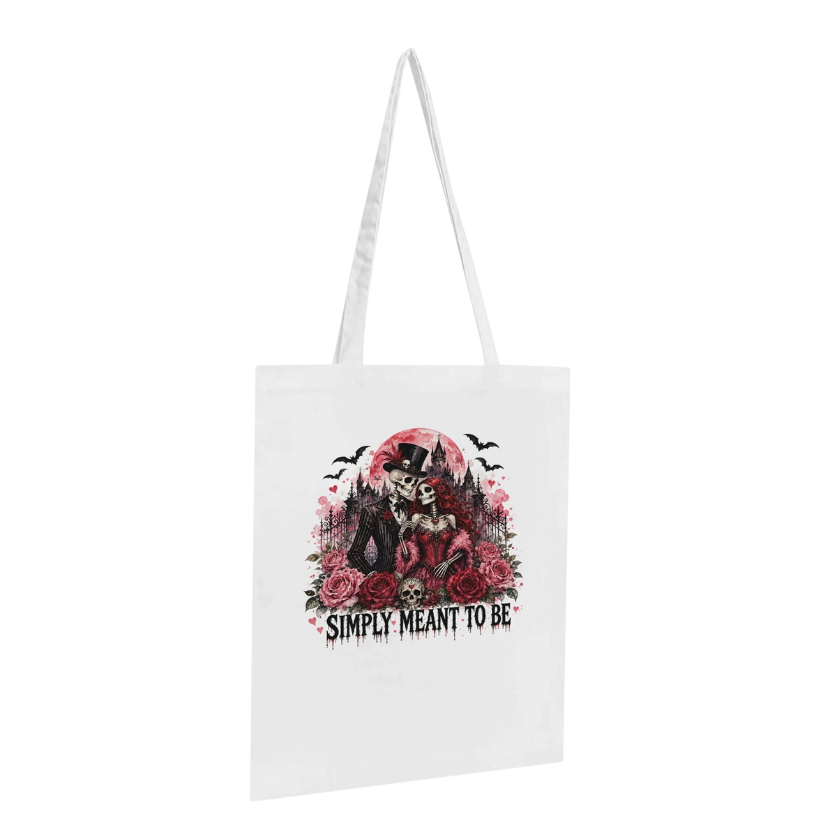 Simply Meant to Be Halloween Cotton Tote Bag – Eco-Friendly Reusable Shopper