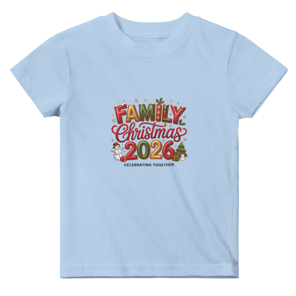 Family Christmas 2026 Baby T-Shirt - Matching Seasonal Apparel
