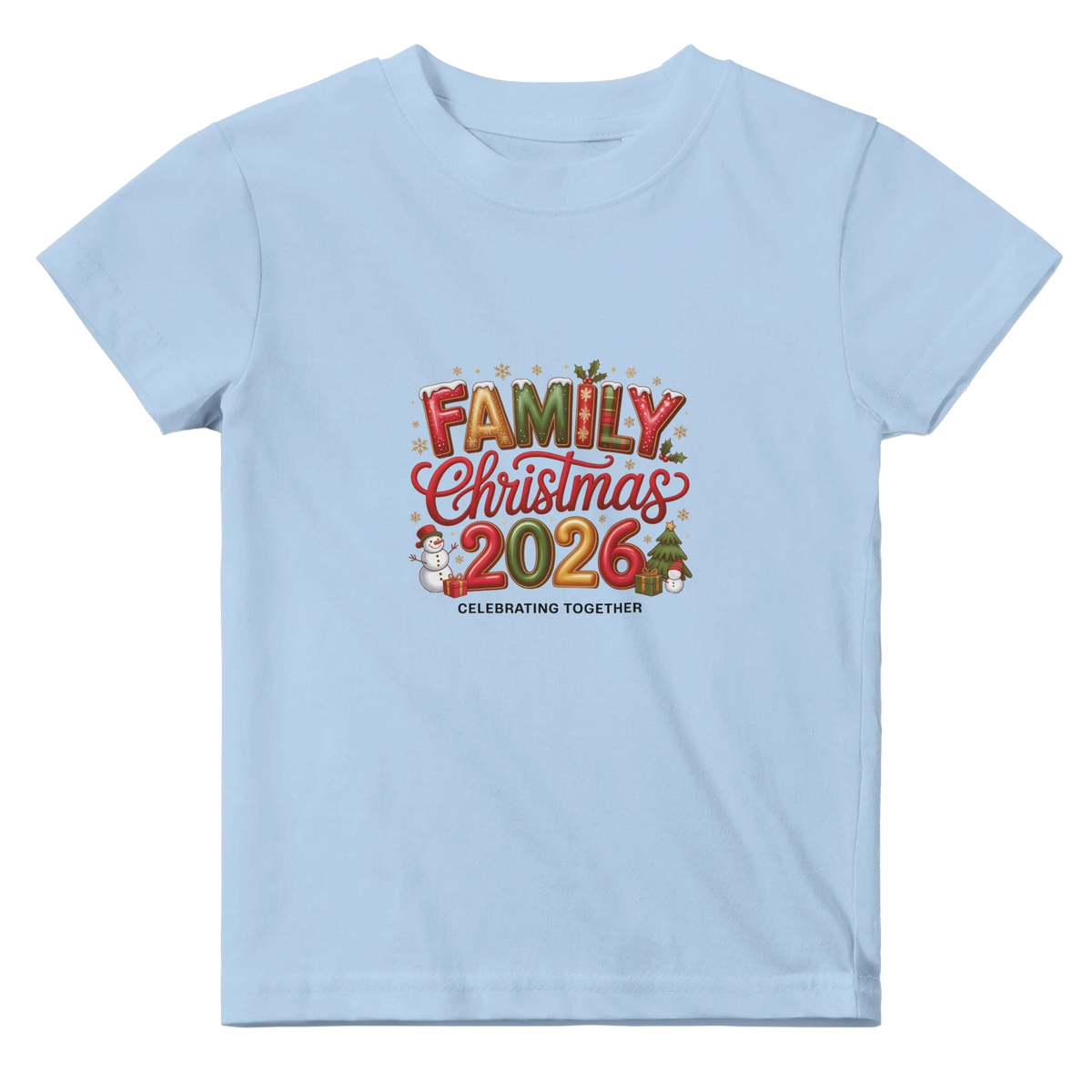 Family Christmas 2026 Baby T-Shirt - Matching Seasonal Apparel