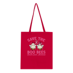 Save the Boo Bees Breast Cancer Awareness Halloween Tote Bag