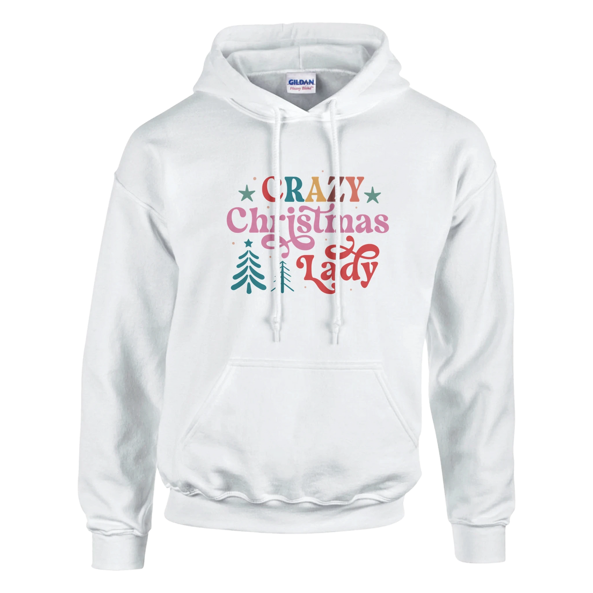 Crazy Christmas Lady Hoodie -  Graphic Sweatshirt