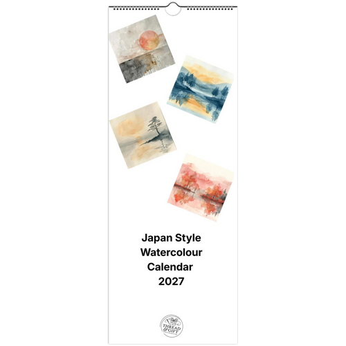 2027 Japan Style Watercolour Wall Calendar – Personalised Artistic Design