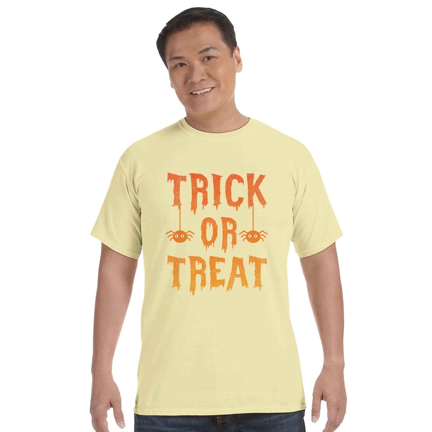 Trick or Treat Unisex T-Shirt - Vintage Style Halloween Cotton Tee for Adults