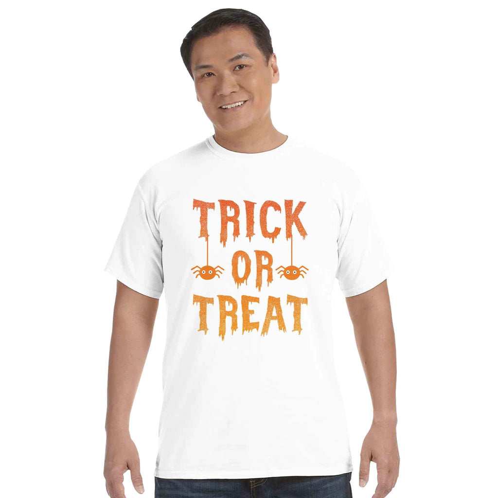 Trick or Treat Unisex T-Shirt - Vintage Style Halloween Cotton Tee for Adults