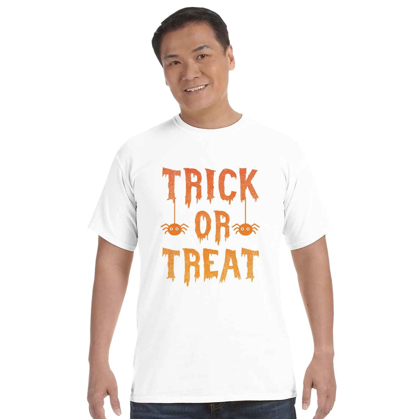 Trick or Treat Unisex T-Shirt - Vintage Style Halloween Cotton Tee for Adults